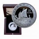 Malta 10 Euro 2011 Silver Proof Coin Box & CoA Phoenicians In Malta Ship 01826