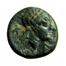Ancient Greek Coin Kebren Troas AE9mm Apollo / Ram's head 03365