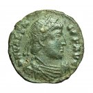 Roman Coin Valentinian I AE3 Thessalonica Nummus Gloria Romanorum Emperor 04244