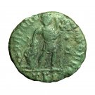 Roman Coin Valentinian I AE3 Thessalonica Nummus Gloria Romanorum Emperor 04133