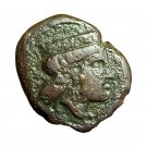 Ancient Greek Coin Himera Thermai Himerensis Sicily AE14mm Herakles / Hera 04300