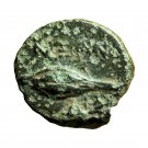 Ancient Greek Coin Neandria Troas AE10mm Apollo / Corn Grain & Grape 00296