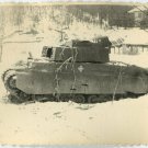 German WWII Photo Abandoned Hungary Tank Turan 40M 01280