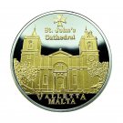 Malta Medal St John's Cathedral Valletta 34mm Gold Plated 04160