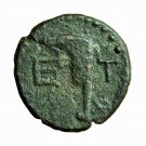 Ancient Greek Coin Etenna Pisidia AE15mm Nymph Serpent / Sickle 03798