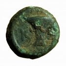 Ancient Greek Coin Kyme Aeolis AE10mm Eagle / One Handed Cup 02718