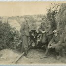German WWII Photo Wehrmacht Artillery Unit Patrolling Motorway 01815