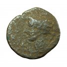 Ancient Greek Coin Carthage Zeugitania AE15mm Tanit / Horse & Palm Tree 01430