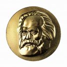 Karl Marx Medal East Germany DDR Plaque Table 60mm Bronze 02123