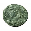 Roman Coin Constans Follis AE21mm Bust / Captive Hut Tree 04261