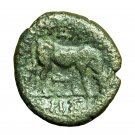 Ancient Greek Coin Pella Macedonia AE20mm Poseidon / Ox 04499