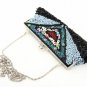 Black Beaded Sequined Purse