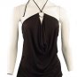 Trendy Black Keyring Halter Top Sz 3X-Large