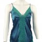 Sexy Blue Satin Strap Camisole Sz Large