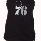 GIII Sports 76ers Black Tube Top Sz  X-Large