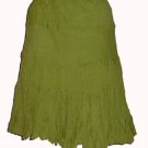 Overdrive Bohemian Look Lime Skirt  Sz X-Large