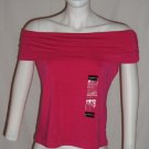 Liz Claiborne Pink Off Shoulder Top Sz Large