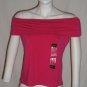 Liz Claiborne Pink Off Shoulder Top Sz Large
