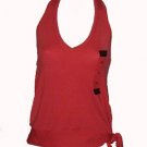 Liz Claiborne Melon Halter Silk-Blend Top Sz Petite Medium