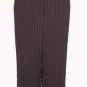 Jones New York Brown Pinstripe Cropped Capris Sz 24