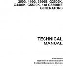 TM1791 - John Deere 250G-550GE, G2500K-G5500KE Generator Technical Manual Download