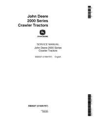SM2037 - John Deere 2010 Crawler Tractor Technical Service Manual Download