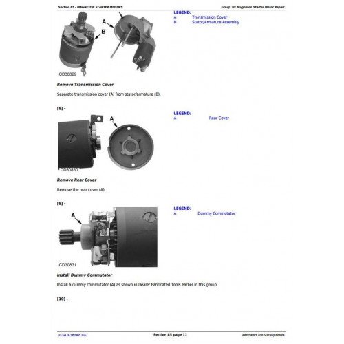 CTM77 - JOHN DEERE ALTERNATORS AND STARTING MOTORS COMPONENT TECHNICAL MANUAL