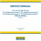NEW HOLLAND T7.175, T7.190, T7.210, T7.225 AND AUTOCOMMAND TIER 4B FINAL TRACTOR SERVICE MANUAL