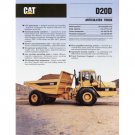 CATERPILLAR D20D ARTICULATED TRUCK SERVICE REPAIR MANUAL 9MG