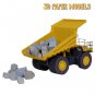 Dump Truck 3D Paper Model - DIY papercraft - Paper Toy Dump Truck - Template DOWNLOAD PDF