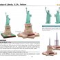 Statue of Liberty, U.S.A 3D Paper Model digital download printable PDF arts and crafts.