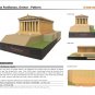 The Parthenon, Greece 3D Paper Model Download Printable PDF Arts and Crafts, DIY 3D Papercraft