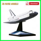 Space Shuttle Orbiter 3D Paper Model, DIY 3D Papercraft Space, Space toys, Download PDF
