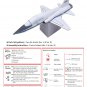 Military Plane T-38A(N) Talon 3D Paper Model, Papercraft Space, Space toys, NASA Space, Download PDF
