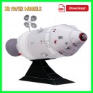 Apollo Command Paper Model, Papercraft Space, Space toys, NASA Space, kids adults fun, Download PDF