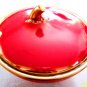 Keramos Austria Apple Red Bowl Lid Art Deco Retro Old