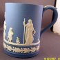 Wedgwood Blue Jasperware Mug Stein Oversized Numbered Marked Retired
