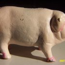 ADORABLE OLD PINK PIG PIGGY BANK A CAST IRON MONEY BOX