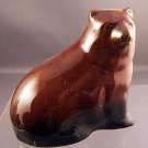 BEAUTIFUL BROWN BEAR VINTAGE PORCELAIN DEVON ENGLAND