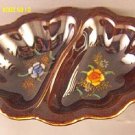 NORITAKE Occ Japan LUSTERWARE DIVIDED  CONDIMENT / CANDY DISH