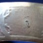 18K and Sterling Silver Cuff Bracelet with Gold Pendant Decoration