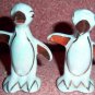HLC HARLEQUIN PENGUIN Maverick Shakers Blue Lusterware