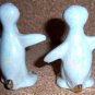 HLC HARLEQUIN PENGUIN Maverick Shakers Blue Lusterware