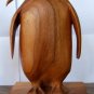 Bookends Book Ends Penguin Penquin Carved Teak Vintage