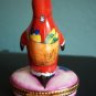 Limoges Sinclair LE Penguin Santa Trinket Box Old Mint Num 24