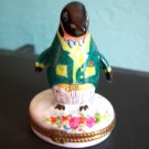 Limoges Penguin Dressed Up Trinket Box Old Mint Signed
