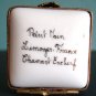 Limoges Penguin Chamart Exclusif Square Trinket Box
