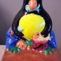 Folk Art Fishing Penguin Penquin Bookends Book Ends Vintage