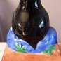Folk Art Fishing Penguin Penquin Bookends Book Ends Vintage