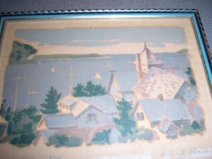 Jessie Chase Ephraim Villag Litho WPA Listd Artist 6/55